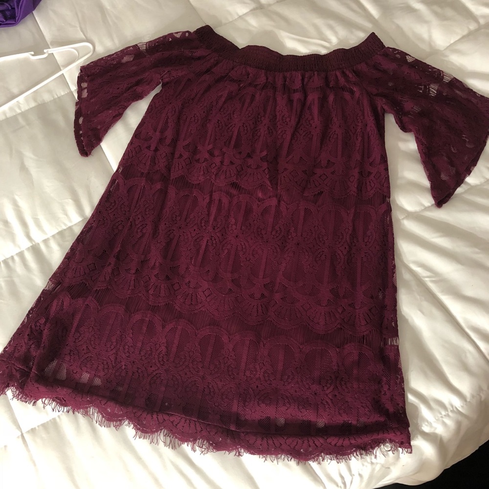 Off the shoulder dress